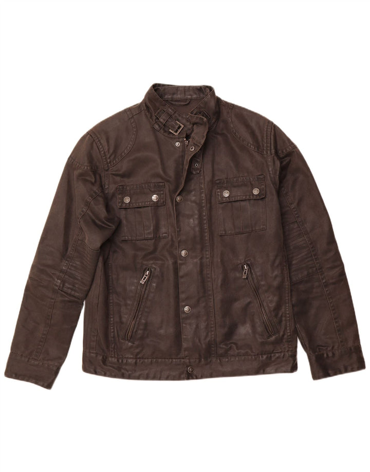 ENGBERS Giacca utilitaria da uomo UK 40 grande cotone nero