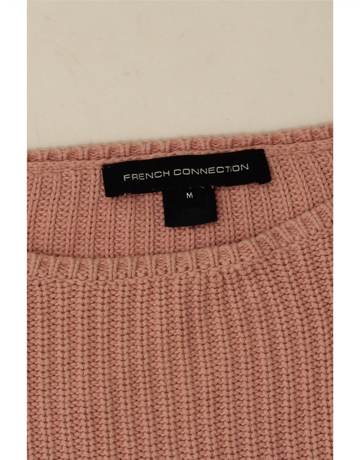 Maglione maglione con scollo a barca da donna French Connection UK 14 Rosa medio