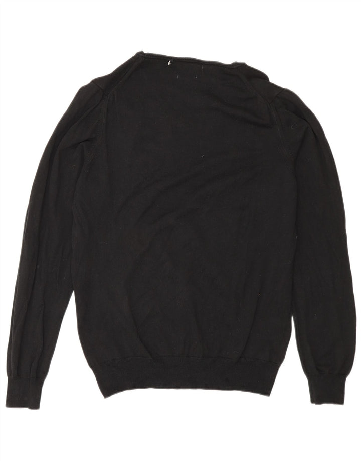 Maglione Zara da uomo con scollo a V nero medio