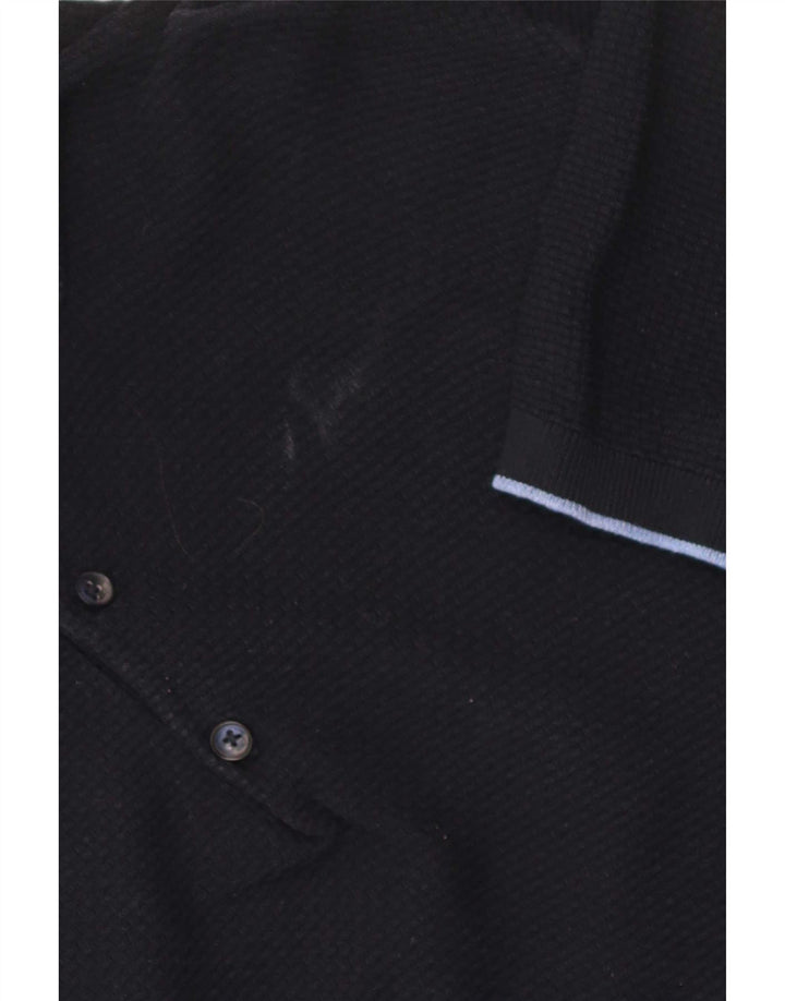 Polo da uomo Massimo Dutti grande in cotone blu navy