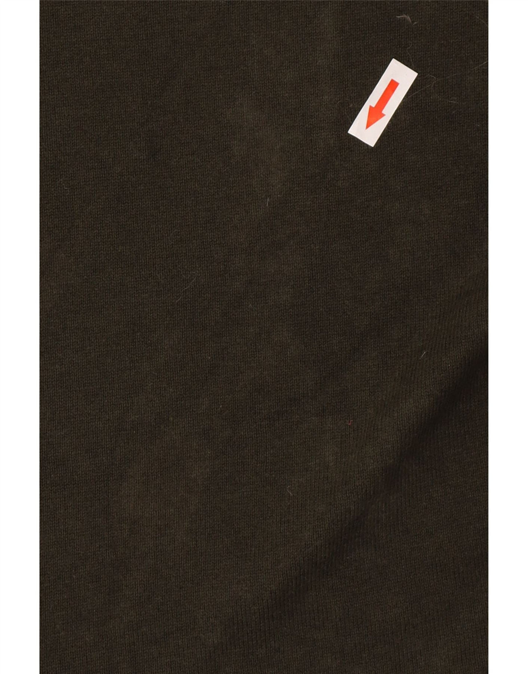 Maglione maglione girocollo da uomo Marks & Spencer in cotone kaki medio