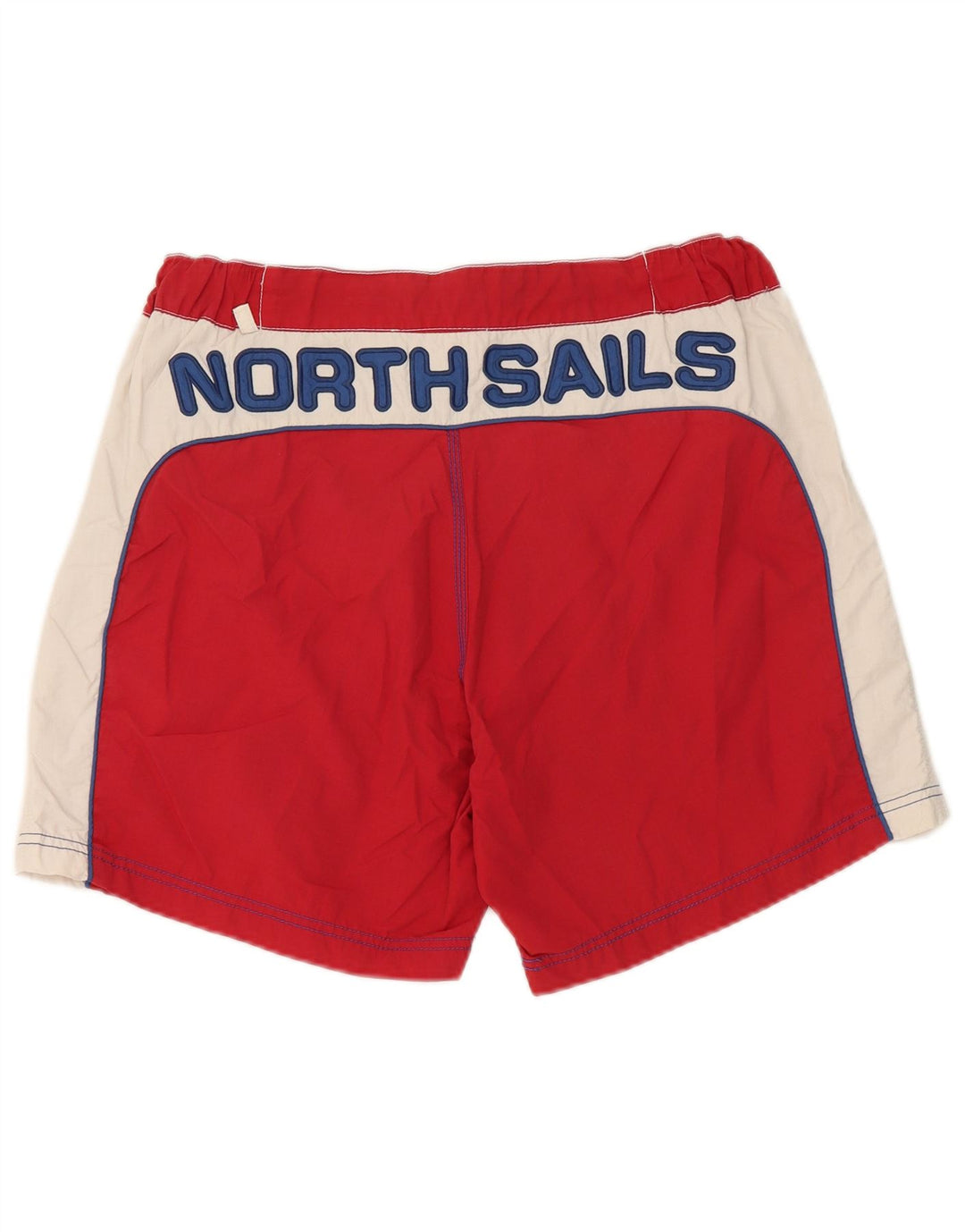 Pantaloncini da bagno North Sails da uomo in poliammide color block rosso medio