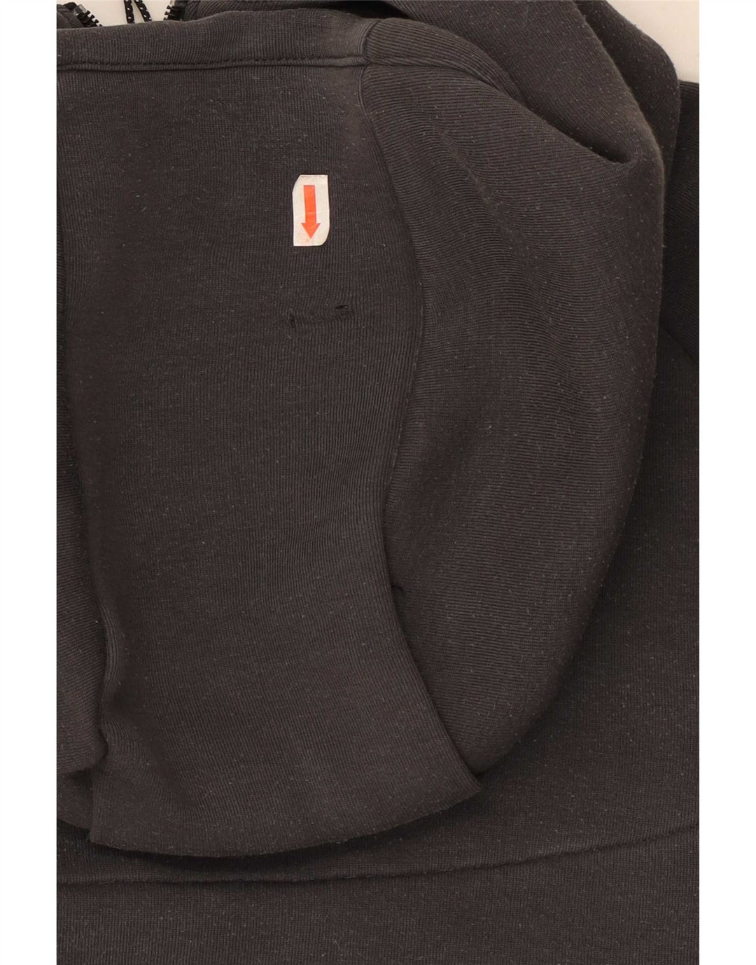 Felpa con cappuccio e zip Nike da uomo in cotone color block grigio medio