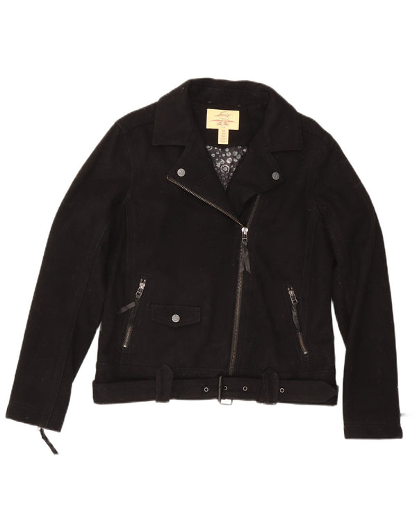 Giacca da motociclista da donna Levi's UK 14 lana nera media