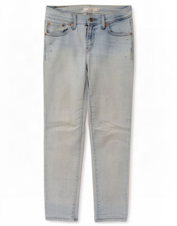 Jeans Boyfriend Slim da donna Levi's W25 L27 cotone blu