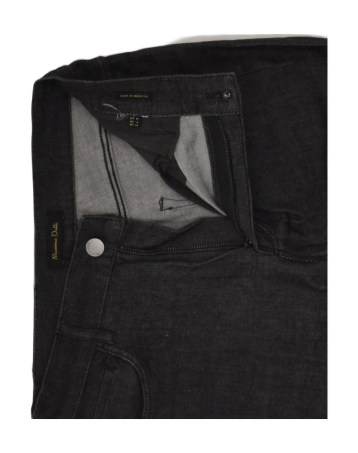 MASSIMO DUTTI Womens Slim Jeans EU 36 XSW26 L31 Black Cotton | Vintage Massimo Dutti | Thrift | Second-Hand Massimo Dutti | Used Clothing | Messina Hembry 