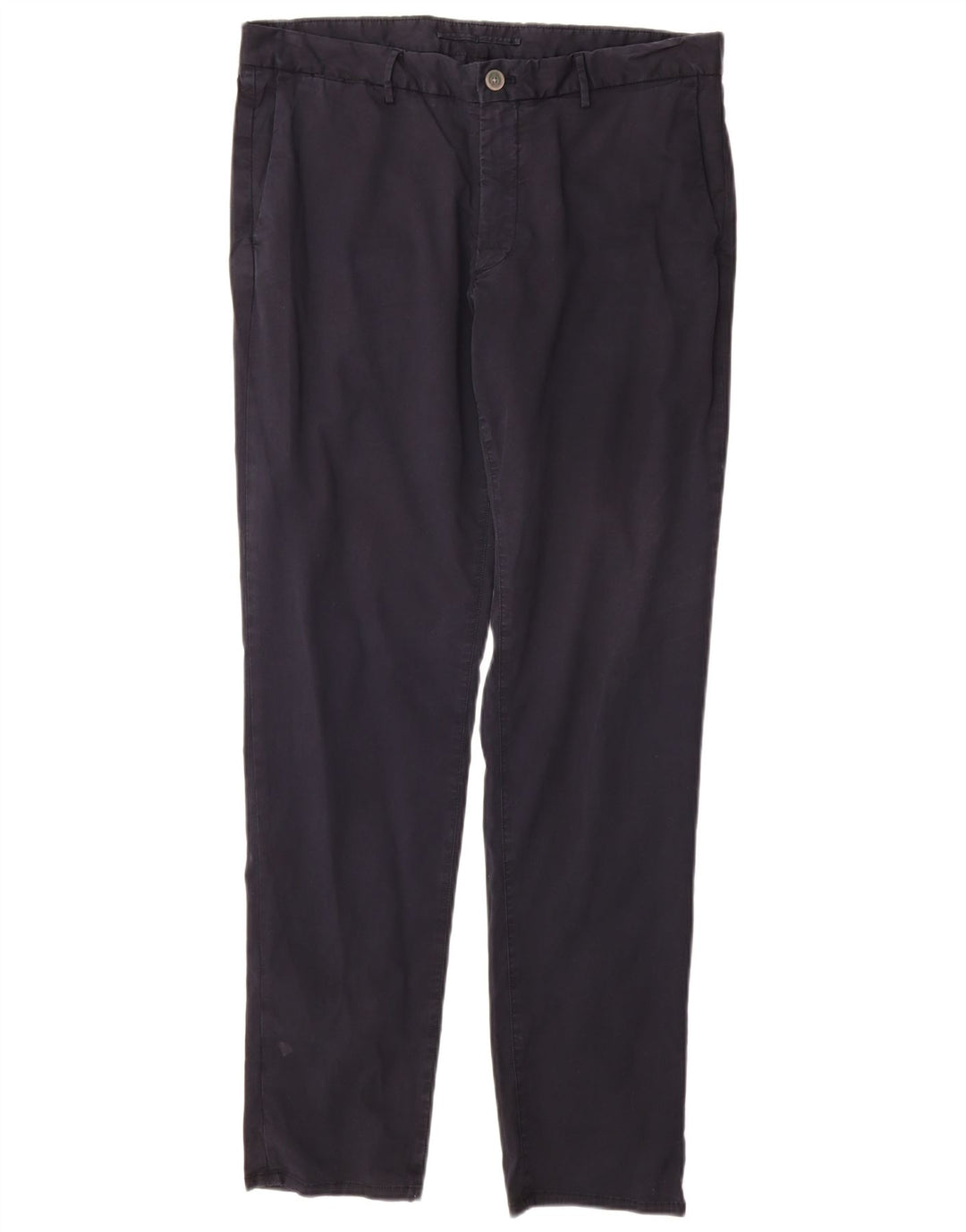 MASSIMO DUTTI Pantaloni chino slim fit da uomo EU 44 Large W34 L32 Blu navy