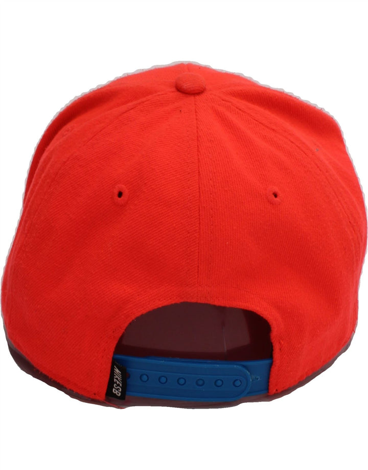 NIKE Boys Graphic Snapback Cap One Size Red Polyester Sports Vintage Nike and Second-Hand Nike from Messina Hembry 
