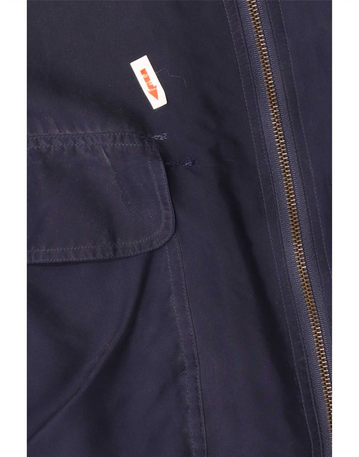 Giubbotto bomber da uomo Leader UK 42 XL seta blu navy