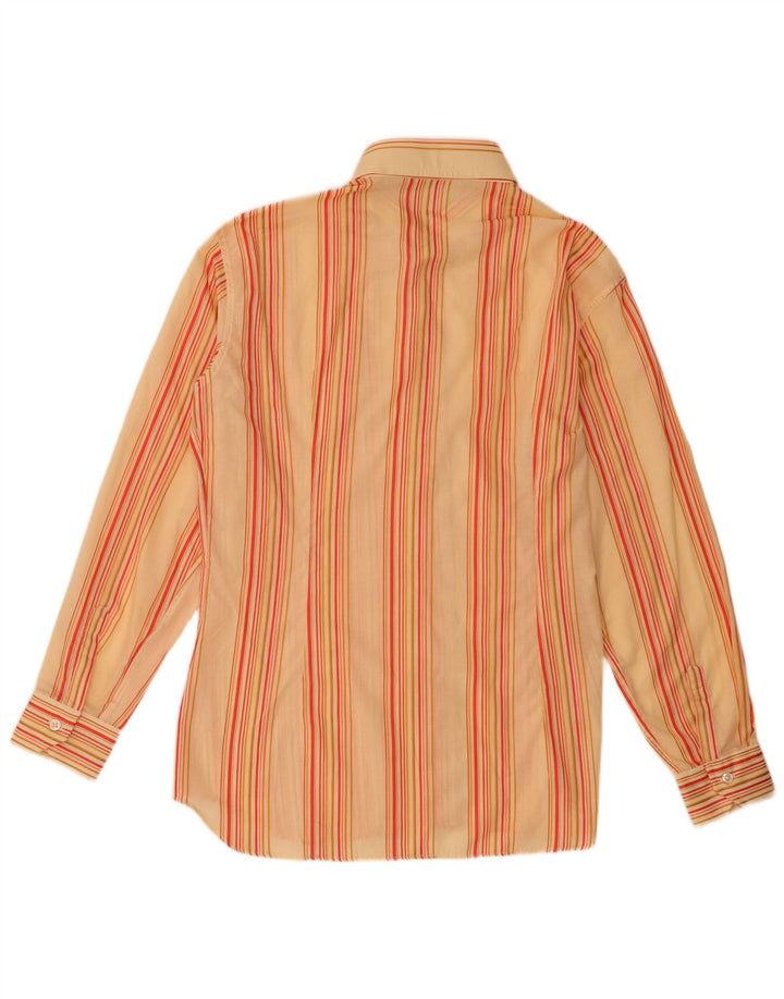 Camicia da uomo Cassera a righe arancioni medie