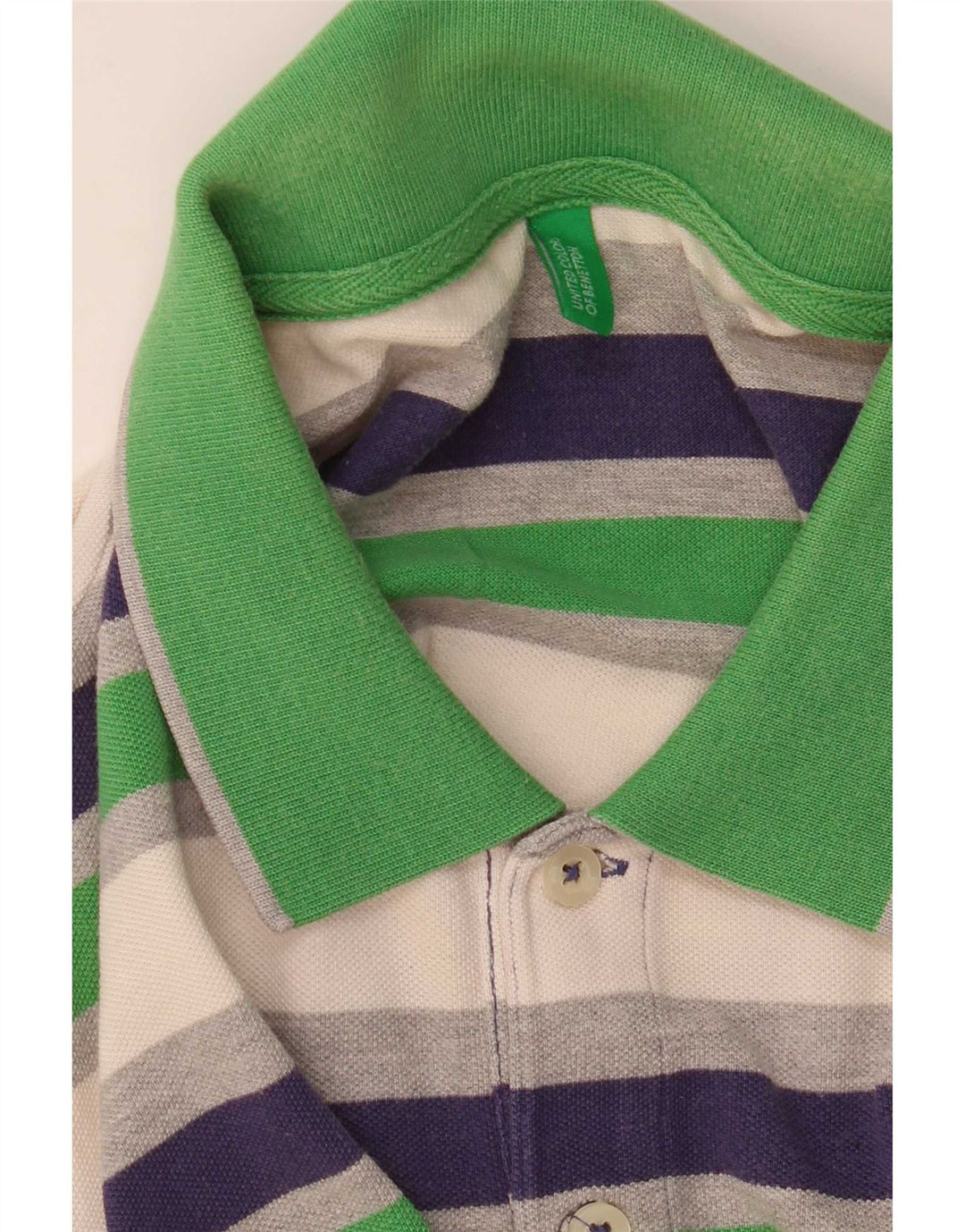 Polo Benetton Uomo A Righe Medie Multicolori