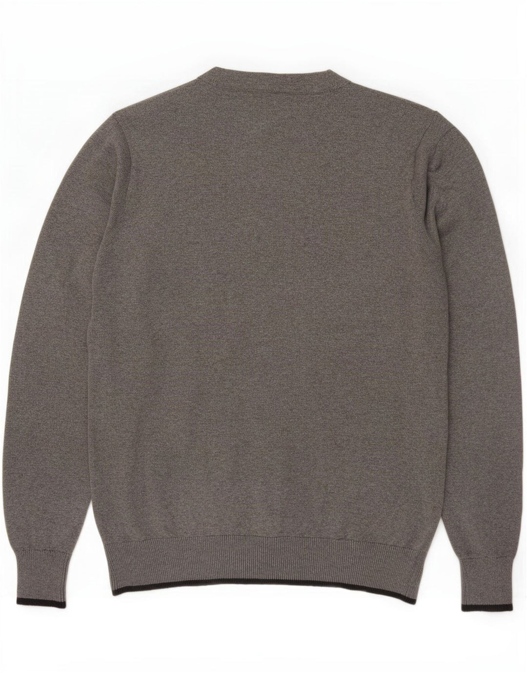 Maglione cardigan da uomo Marks & Spencer Blue Harbour in cotone grigio medio
