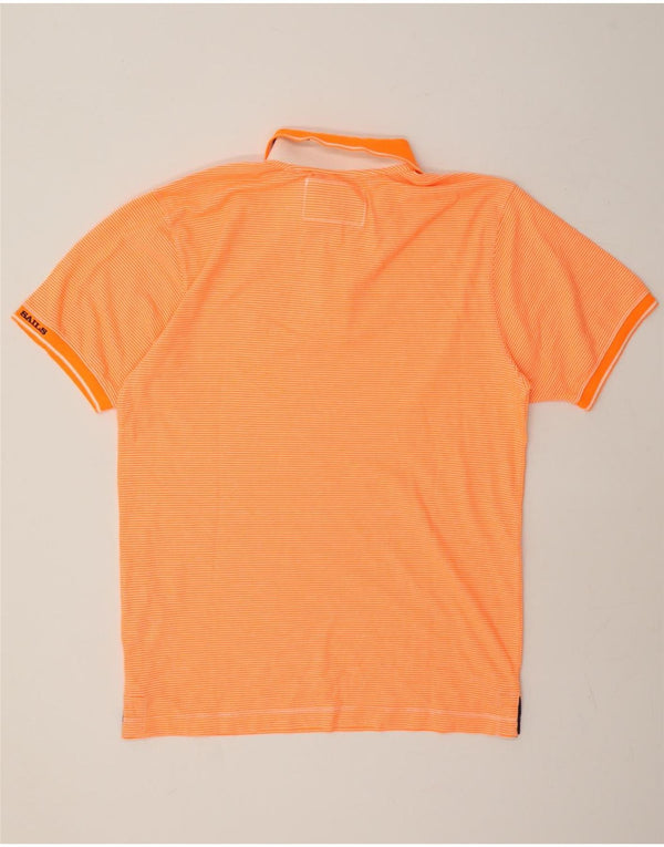 Polo da uomo North Sails XL in cotone gessato arancione