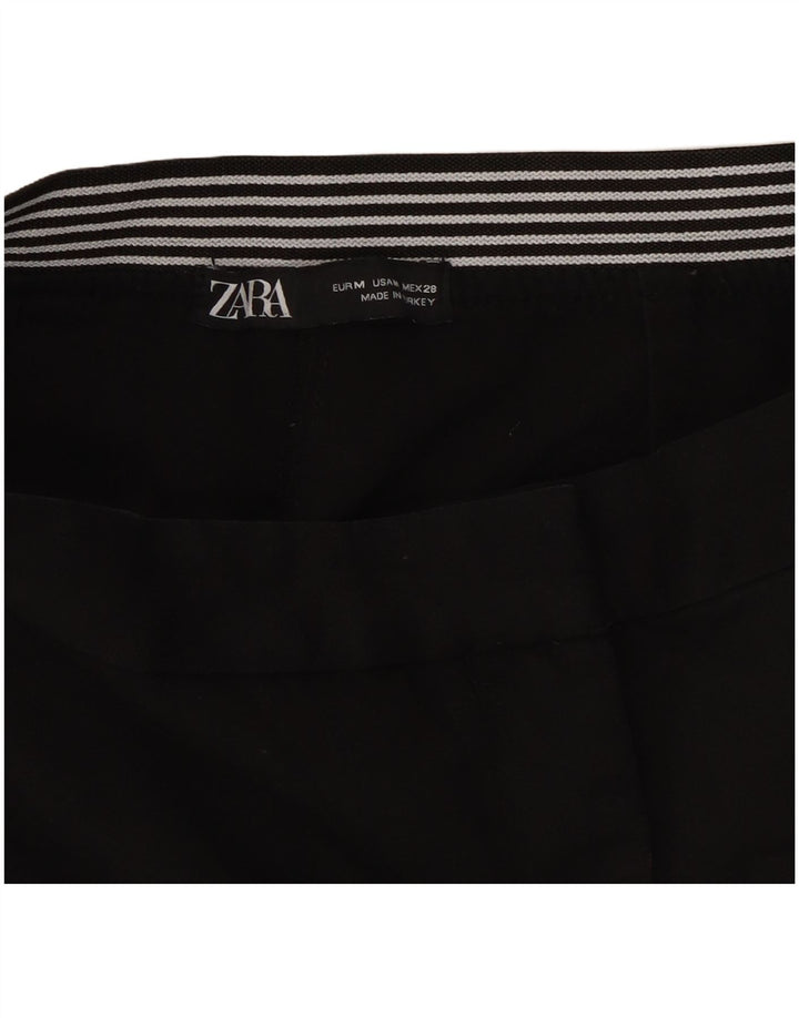 Pantaloni corti dritti da donna Zara medi W28 L23 neri