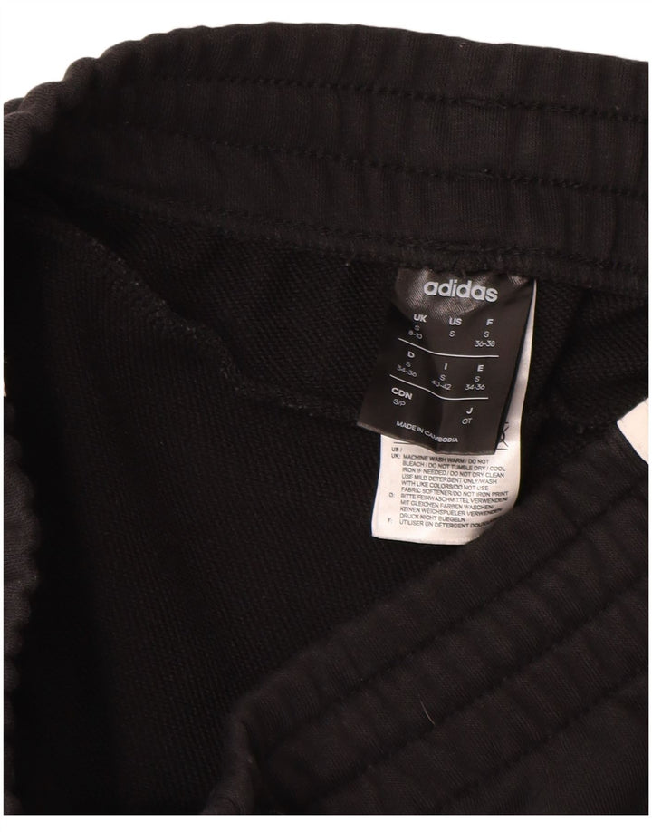 Pantaloni da tuta da donna ADIDAS Joggers UK 8/10 piccoli cotone nero