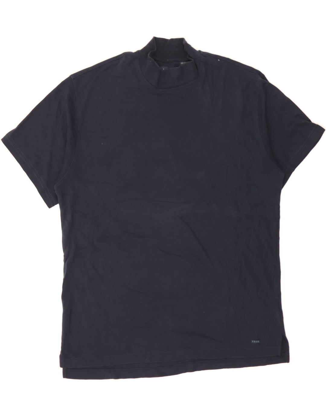 IZOD Mens T-Shirt Top XL Navy Blue Cotton Vintage Izod and Second-Hand Izod from Messina Hembry 