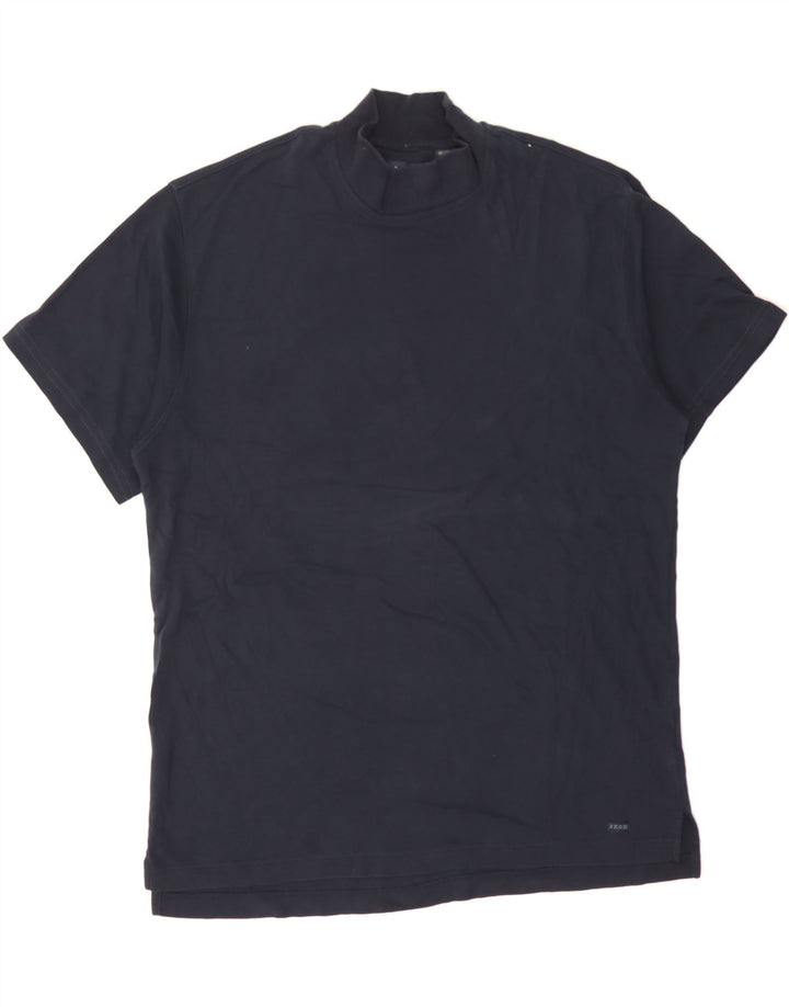 IZOD Mens T-Shirt Top XL Navy Blue Cotton Vintage Izod and Second-Hand Izod from Messina Hembry 