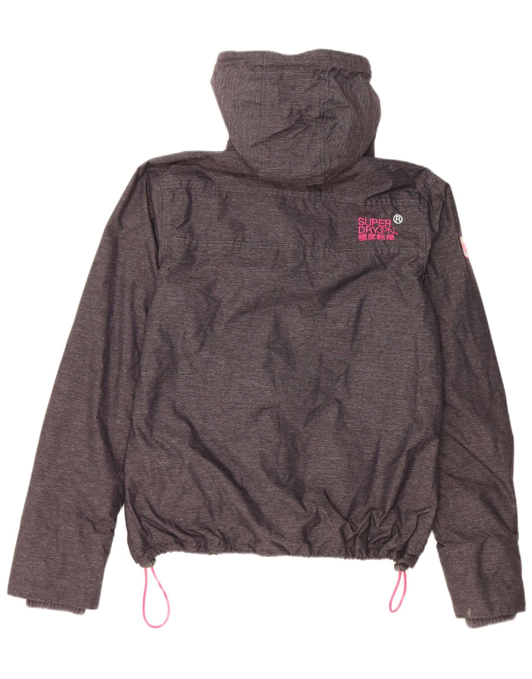 Giacca a vento con cappuccio da donna Superdry Windcheater UK 14 media nera