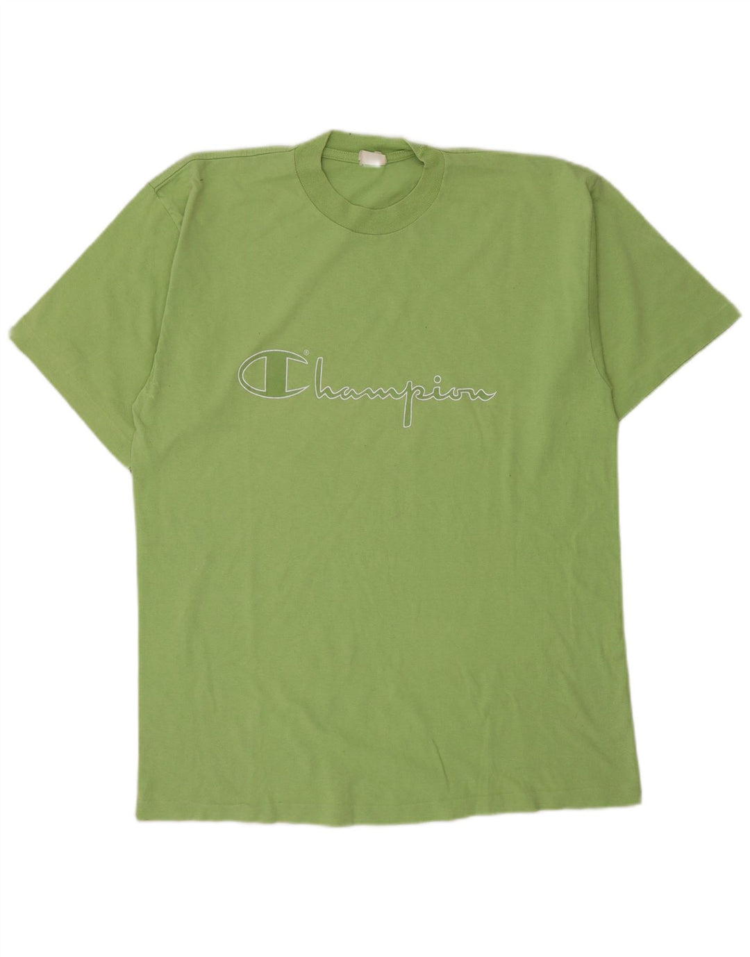 T-shirt grafica da uomo Champion Top grande in cotone verde