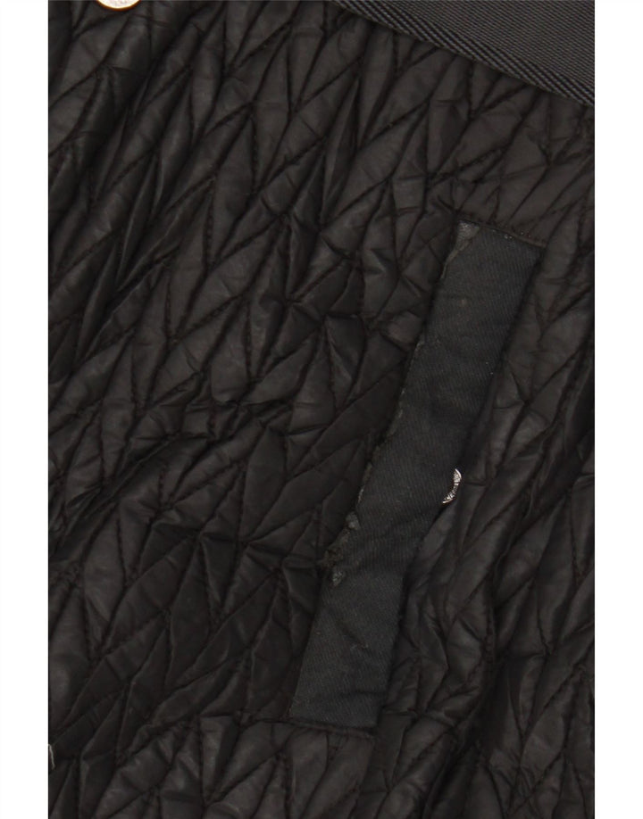 Cappotto imbottito da donna Karen Millen UK 12 medio nero in poliammide