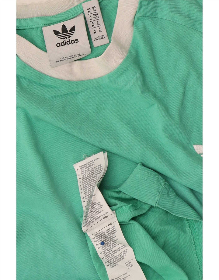 T-shirt da uomo Adidas Top in cotone verde medio