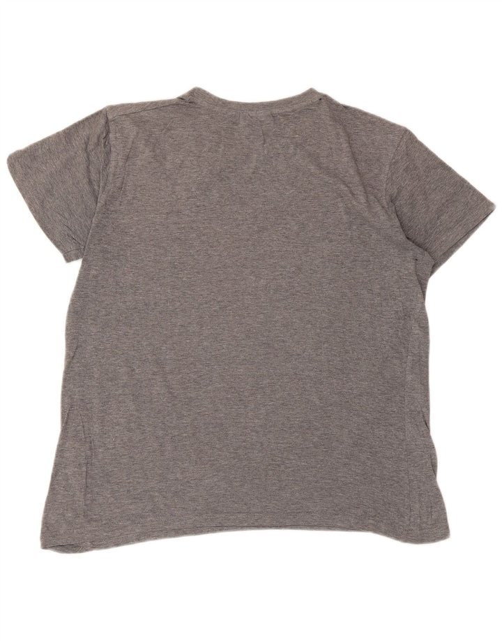 T-shirt grafica da uomo Fila Top grigio medio chiazzato