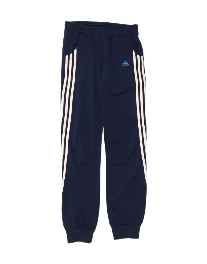 ADIDAS Womens Tracksuit Trousers Joggers UK 8 Small Navy Blue Polyester Vintage Adidas and Second-Hand Adidas from Messina Hembry 