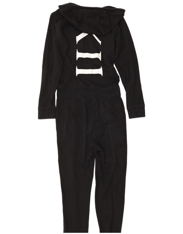 Tuta con cappuccio grafica da donna Dkny UK 6 XS cotone nero
