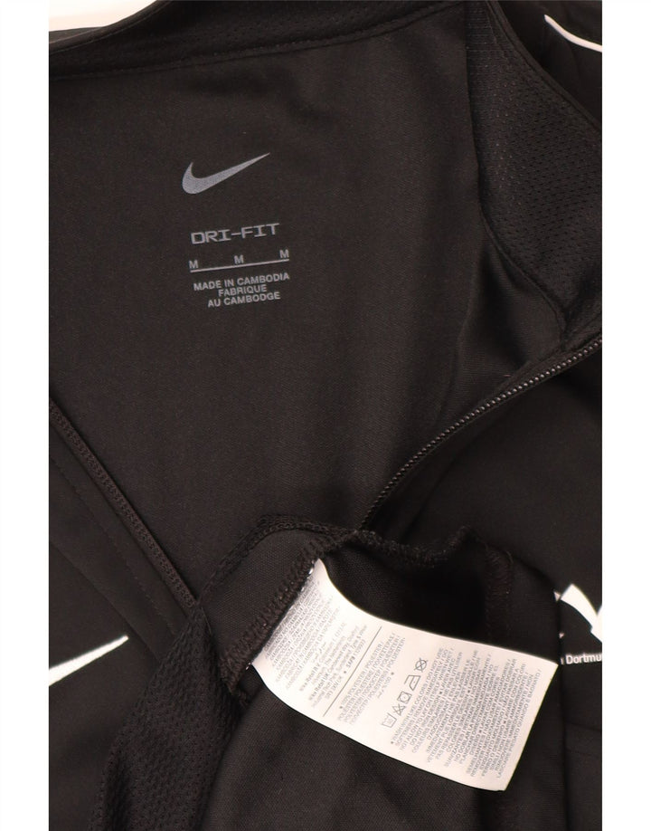 Giacca da tuta grafica Nike Dri Fit da uomo, poliestere nero medio