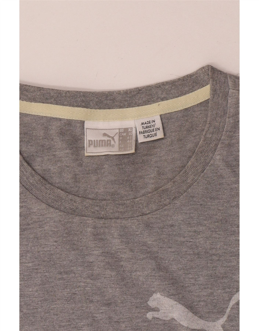 Puma Maglietta grafica da donna a maniche lunghe UK 14 Large Grigia