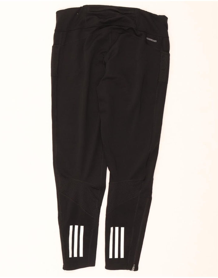 Leggings ADIDAS Aeroready da donna UK 16/18 Large Nero Poliestere