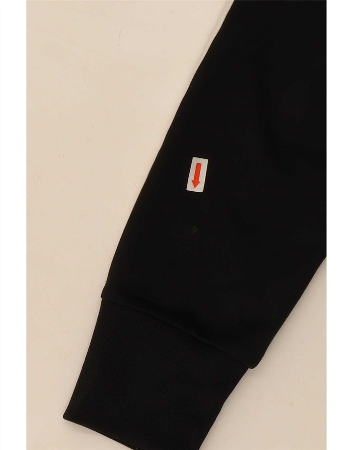 Giacca da ginnastica grafica da donna Adidas UK 10 piccola poliestere nero