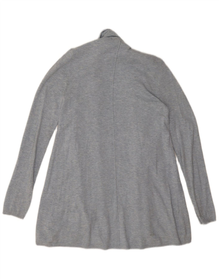 Maglione cardigan aperto da donna Zara UK 14 Viscosa grigio medio