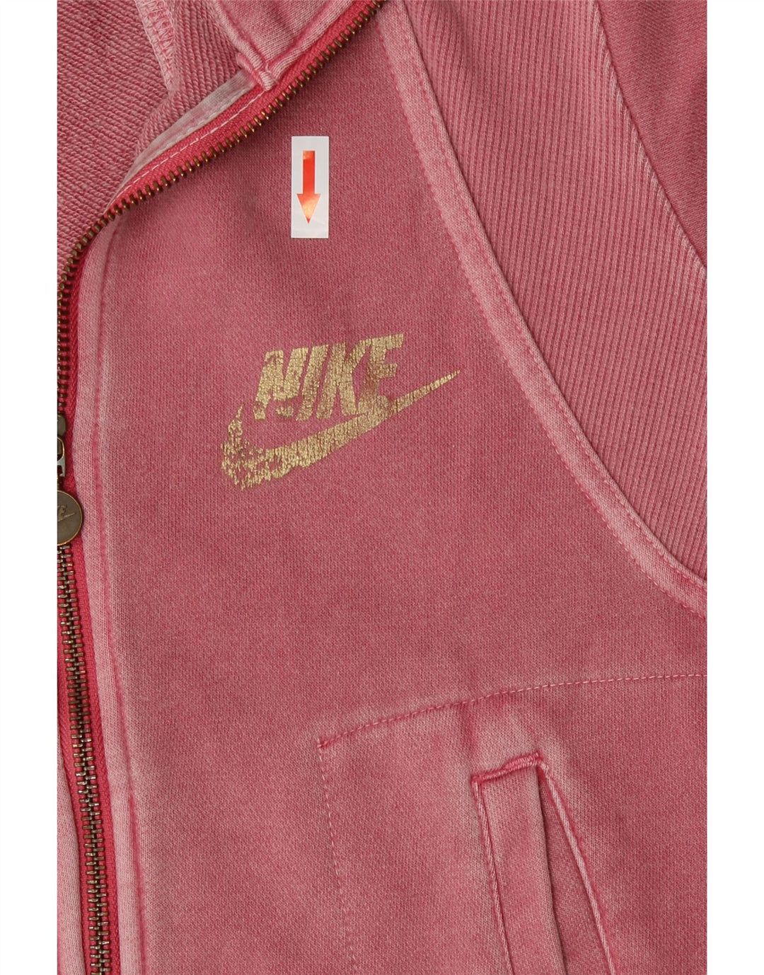 Giacca da tuta da donna Nike UK 10/12 Cotone rosa medio