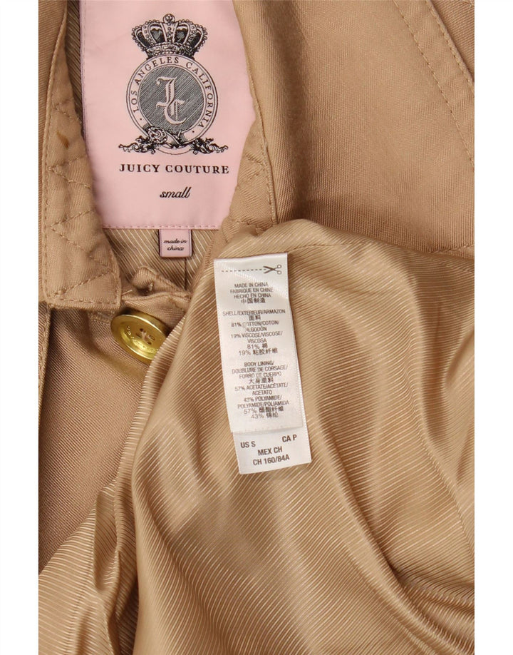 Trench da donna Juicy Couture UK 10 piccolo cotone beige