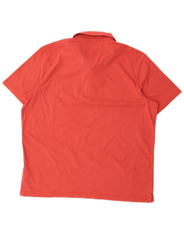 Polo da uomo Fat Face 2XL in cotone rosso
