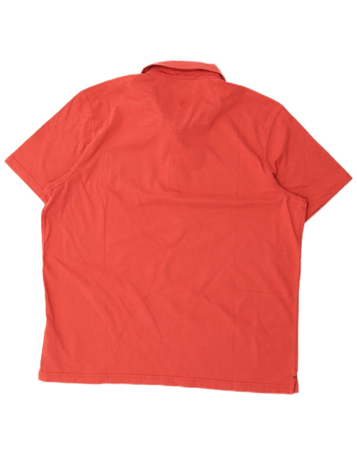 Polo da uomo Fat Face 2XL in cotone rosso