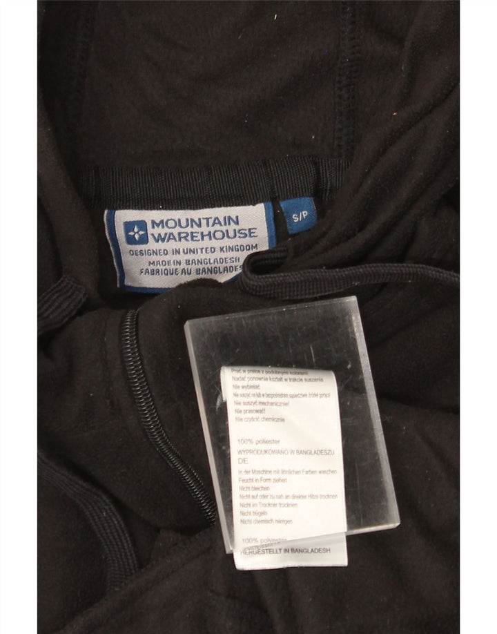 MOUNTAIN WAREHOUSE Giacca in pile con cappuccio da uomo UK 36 Small Poliestere nero