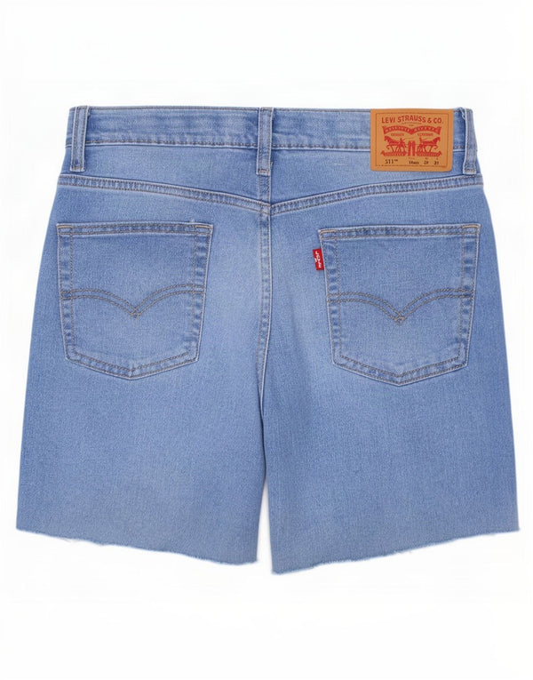 Levi's Ragazzi 511 Pantaloncini di jeans slim fit 15-16 anni W29 Cotone blu