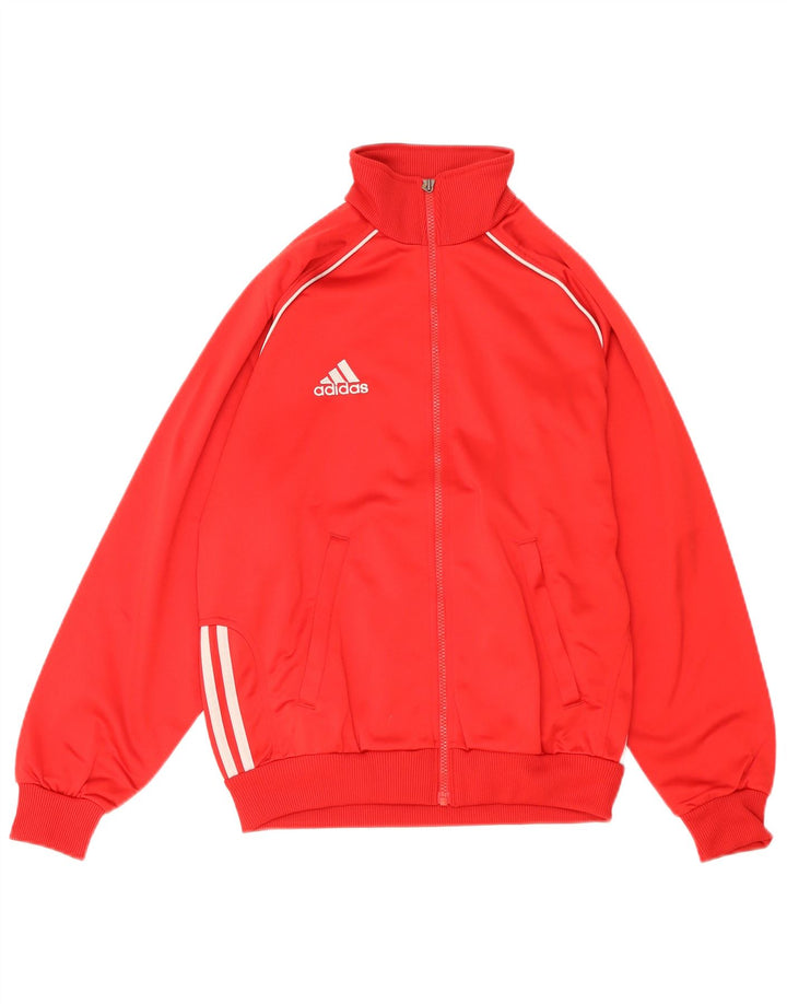 Giacca Top della tuta da ragazzo Adidas 13-14 anni in poliestere rosso