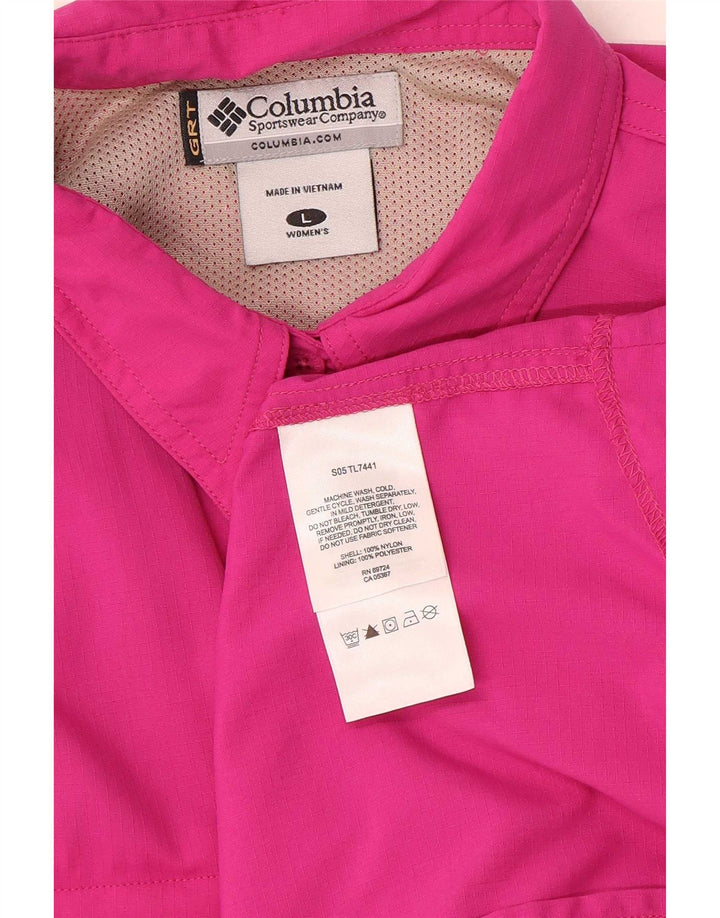 Camicia da donna Columbia UK 16 grande nylon rosa