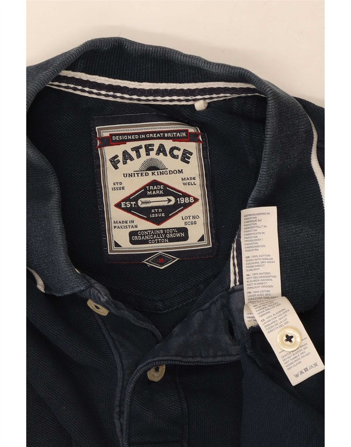 Polo da uomo Fat Face in cotone blu navy medio