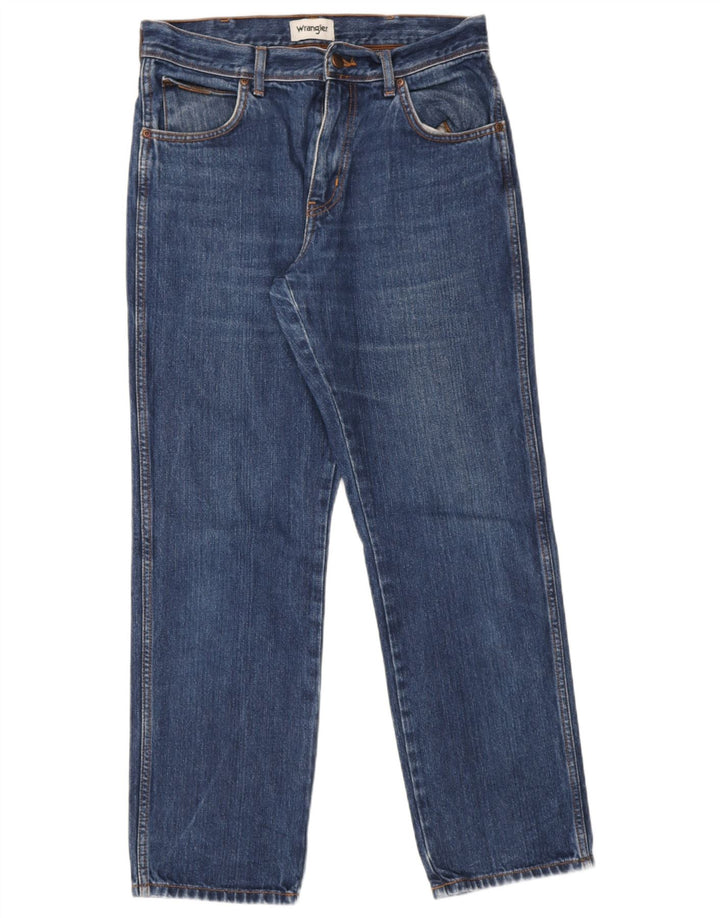 Jeans dritti da uomo Wrangler W32 L30 cotone blu