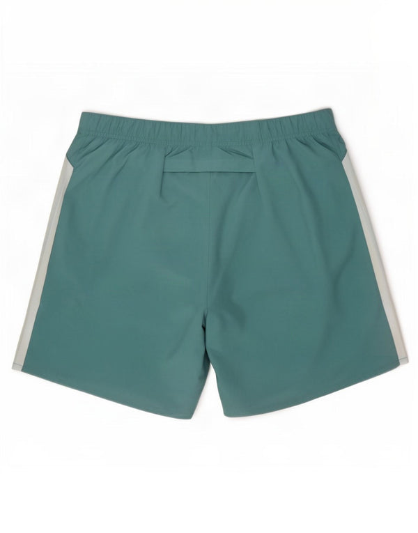 Pantaloncini sportivi Nike Dri Fit da uomo in poliestere color block blu medio