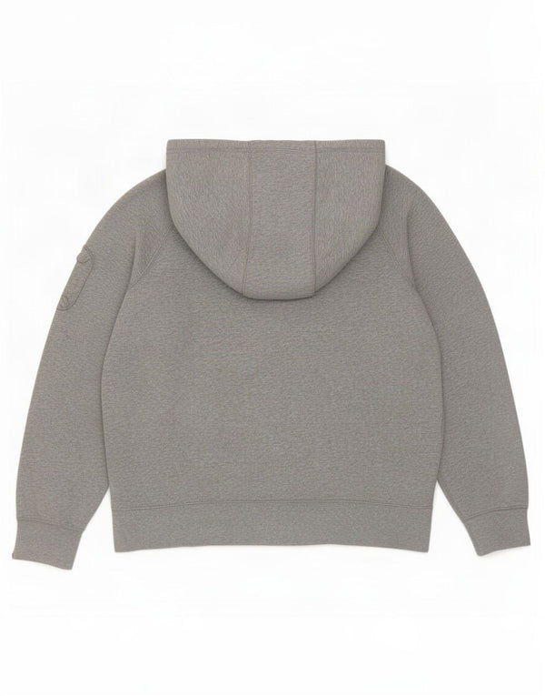 Felpa con cappuccio e zip Nike da uomo, grande, in cotone grigio