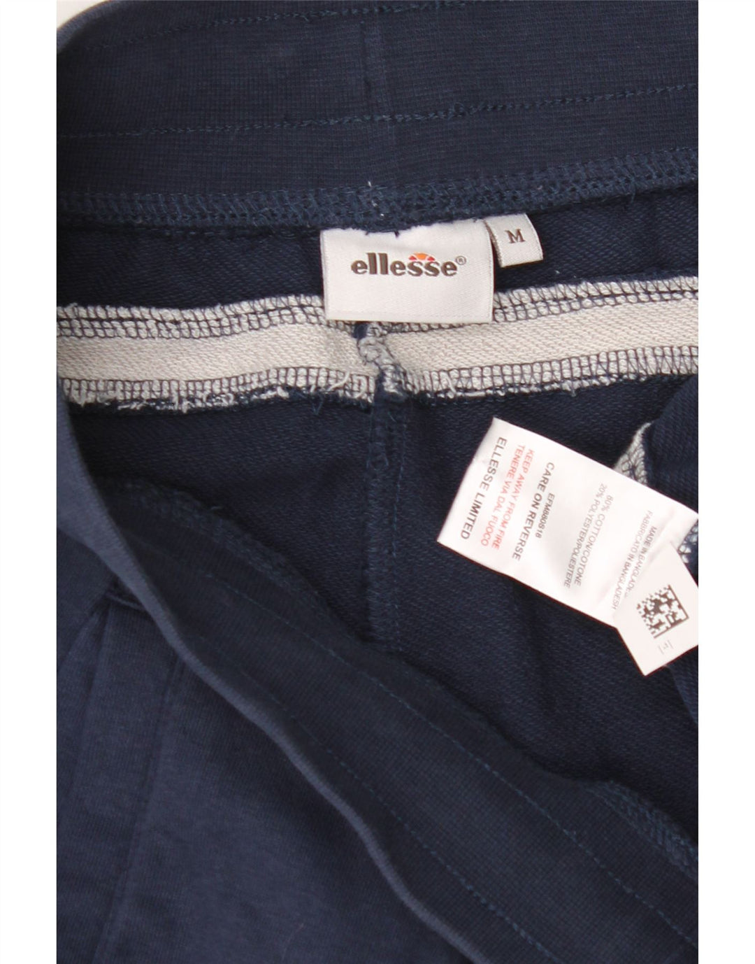 ELLESSE Mens Tracksuit Trousers UK 14 Medium  Navy Blue Cotton Vintage Ellesse and Second-Hand Ellesse from Messina Hembry 