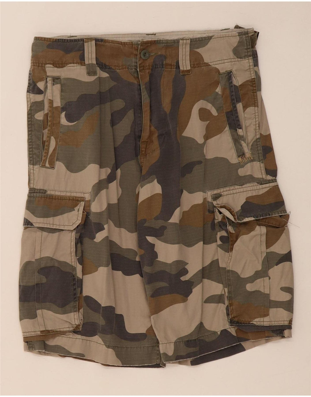 Pantaloncini cargo da uomo LEE W32 cotone mimetico medio kaki