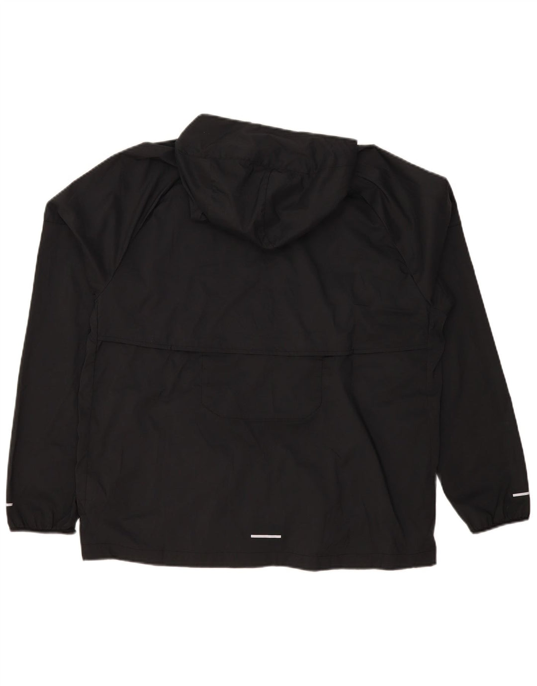 Giacca da ginnastica da uomo con cappuccio Nike, giacca grande, nera, in poliestere