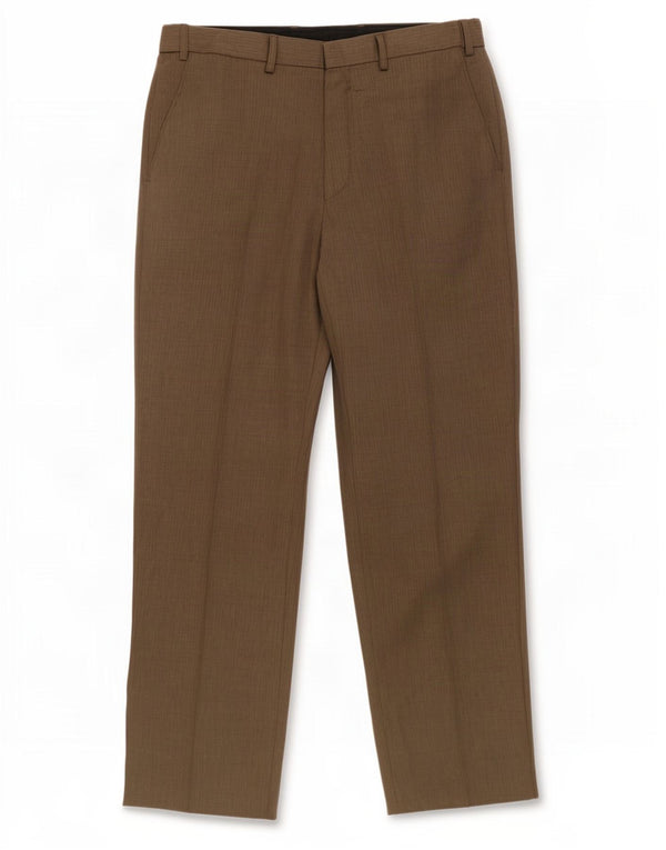 Pantaloni chino dritti da uomo Marks & Spencer W34 L31 poliestere grigio
