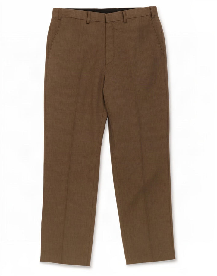 Pantaloni chino dritti da uomo Marks & Spencer W34 L31 poliestere grigio